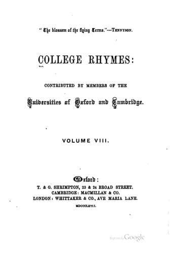 Tapa de College Rhymes