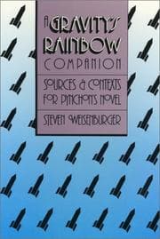 Tapa de A Gravity's rainbow companion