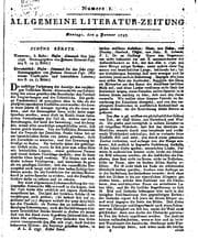 Tapa de Allgemeine Literatur-zeitung