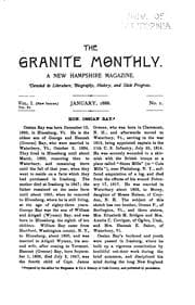 Tapa de The Granite Monthly