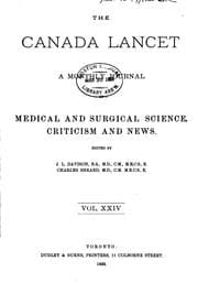 Tapa de Canada Lancet