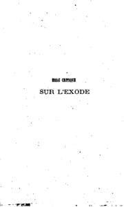 Tapa de Essai critique sur l'Exode, précédé d'observations nouvelles sur la découverte des livres saints ...
