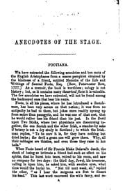 Tapa de Anecdotes of the Stage, Or, Dramatic Table-talk in Theatrical History ...
