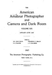 Tapa de The American Amateur Photographer and Camera & Dark-room