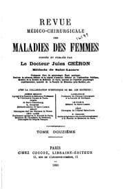 Tapa de Revue médico-chirurgicale des maladies des femmes
