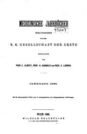 Tapa de Medizinische Jahrbücher