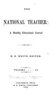Tapa de The National Teacher: A Monthly Educational Journal