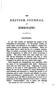 Tapa de The British Journal of Homoeopathy