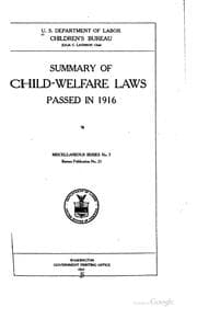 Tapa de Bureau publication (United States. Children's Bureau). no. 21, 1917