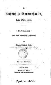 Tapa de Der Püstrich zu Sondershausen, kein Götzenbild