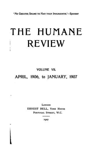 Tapa de The Humane Review