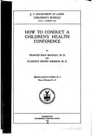 Tapa de Bureau publication (United States. Children's Bureau). no. 23, 1917