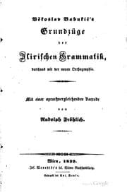 Tapa de Grundzüge der ilirischen Grammatik: Durchaus mit der neuen Orthographie