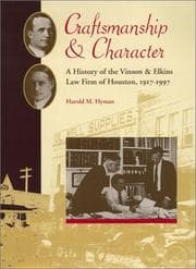 Tapa de Craftsmanship and character