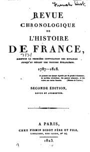 Tapa de Revue chronologique de l'histoire de France, 1787-1818