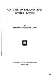 Tapa de On the overland and otehr poems