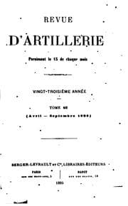Tapa de Revue d'artillerie