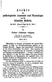 Tapa de Archiv für pathologische Anatomie und Physiologie und für klinische Medicin