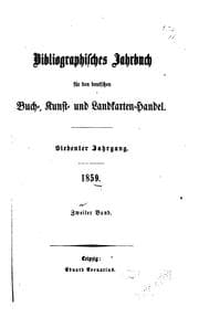Tapa de Jahrbuch für den deutschen Buch-kunst und Landkarten-handel
