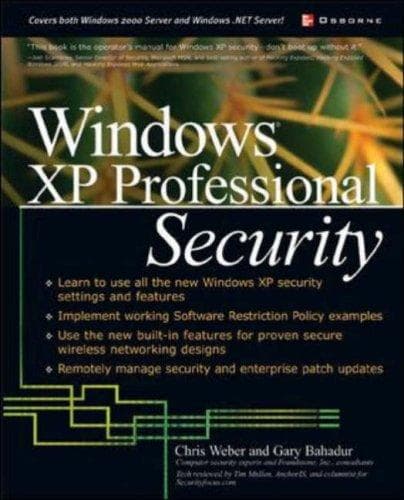 Tapa de Windows XP Professional security