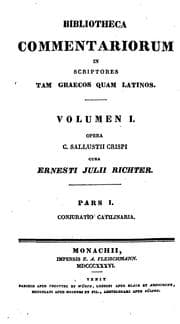 Tapa de In C. Sallustii Crispi opera praeter fragmenta omnia commentarios virorum eruditorum cum variis ...