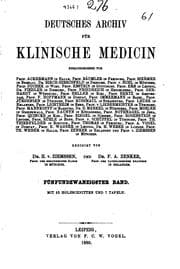 Tapa de Deutsches archiv fuer klinische medizin