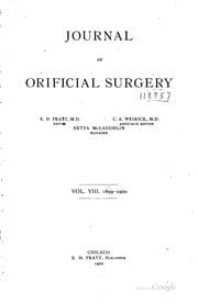Tapa de Journal of Orificial Surgery