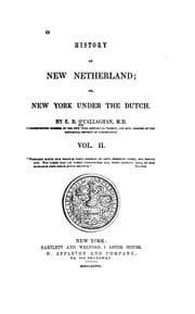 Tapa de History of New Netherland Or, New York Under the Dutch