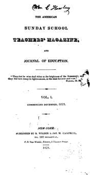 Tapa de The American Sunday School Teachers' Magazine, and Journal of Education