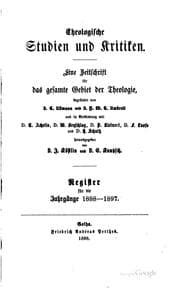 Tapa de Theologische Studien und Kritiken, in Verbindung mit D. Gieseler, D. Lücke ...