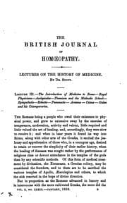 Tapa de The British Journal of Homoeopathy