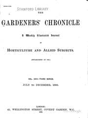 Tapa de Gardeners' Chronicle, Horticultural Trade Journal