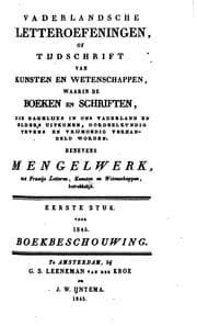 Tapa de Vaderlandsche letter-oefeningen