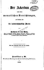 Tapa de Der Ackerbau nach seinen monatlichen Verrichtungen, als Leitfaden für die landwirthschaftliche ...