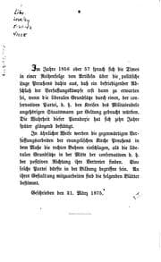 Tapa de Die Nothwendigkeit einer neuen Parteibildung in der Preussischen ...