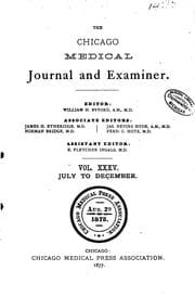 Tapa de The Chicago Medical Journal and Examiner