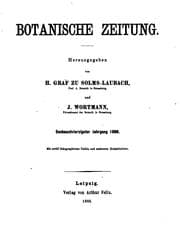 Tapa de Botanische Zeitung