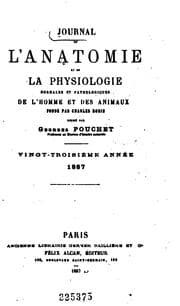 Tapa de Journal de l'anatomie et de la physiologie normales et pathologiques de l'homme et des animaux