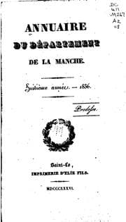 Tapa de Annuaire du Département de la Manche