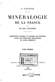 Tapa de Minberalogie de la france