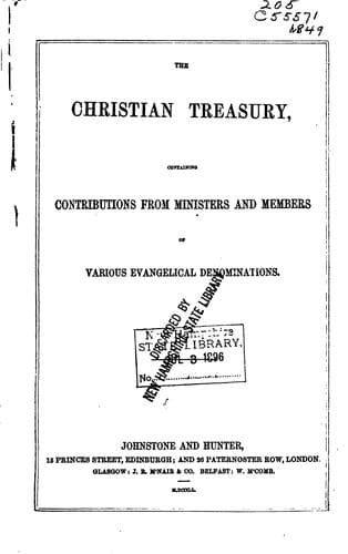 Tapa de The Christian Treasury