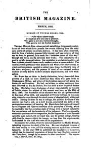 Tapa de The British Magazine, Or, Miscellany of Polite Literature Comprehending an ...