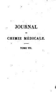 Tapa de Journal de chimie medicale, de pharmacie, de toxicologie. Series 1