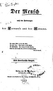 Tapa de Der Mensch nach den Forderungen der Vernunft und des Herzens
