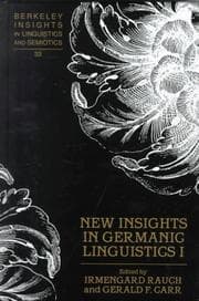 Tapa de New insights in Germanic linguistics