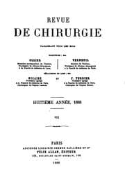 Tapa de Revue de chirurgie