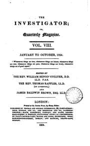 Tapa de The Investigator (or, Quarterly magazine) [ed. by W.B. Collyer, T. Raffles and J.B. Brown].