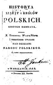 Tapa de Historya xiążąt y królów polskich, krótko zebrana