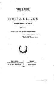 Tapa de Voltaire à Bruxelles: souvenirs divers