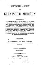 Tapa de Deutsches archiv fuer klinische medizin